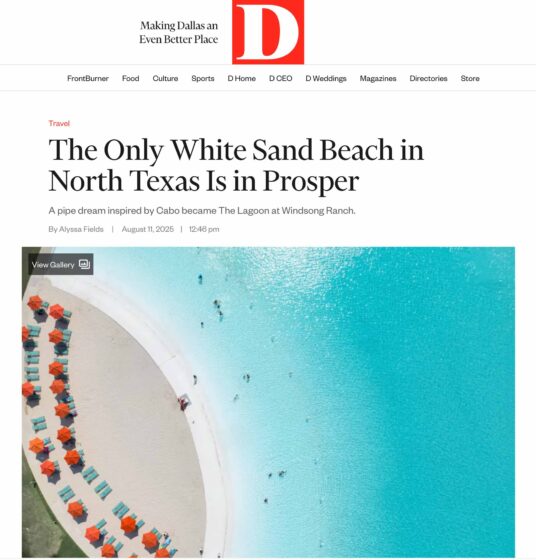 The Only White Sand Beach in North Texas Is in Prosper